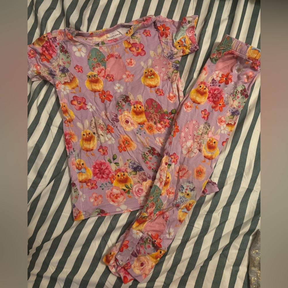 *SOLD* EUC 2T Posh Peanuts Purple Chicks Pjs